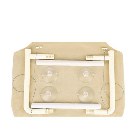 Katt Fönster Hängmatta Sugkopp Avtagbar Tvättbar Bekväm Fönstermonterad Katt Hängmatta Säng för alla årstider Khaki