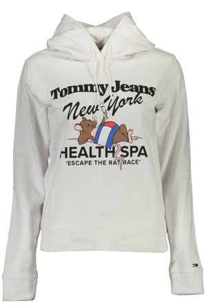 Tommy Hilfiger Felpa Senza Zip Donna Bianco