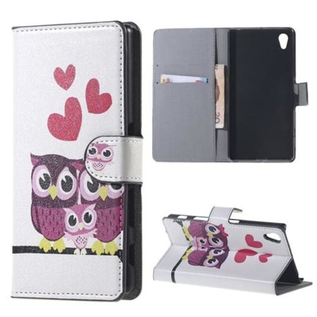 Plånboksfodral Sony Xperia Z5 - Ugglor & Hjärtan