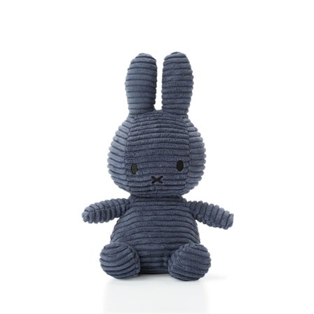 Plushleketøy Miffy Kanin Blå Cordfløyel 24cm