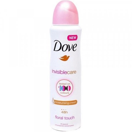 Antiperspirant spray - DOVE - Usynlig pleie med blomsterduft - 250 ml - Uten alkohol - Blomsterduft