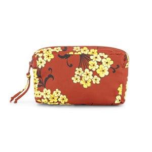 Christina Rohde Brown Floral Toiletry Bag One Size - Bags - One size - Brown
