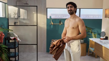 Philips 5000 Series BG5475/15 Kroppstrimmer 100 min brukstid, brettbart håndtak for ekstra rekkevide, 100 % vannbestandig