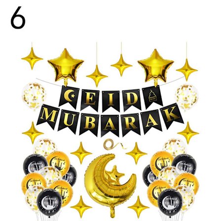 Eid Mubarak Ballonger & Tillbehör