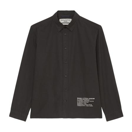 Marc O'Polo Long sleeve shirt Sort, Herre Skjorter