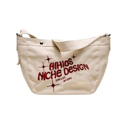 Letter Shopping Bag Canvas Handväska Tote