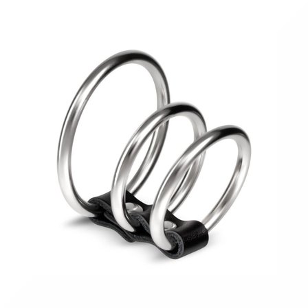 Crushious Saruman Set Di 3 Cockring In Metallo