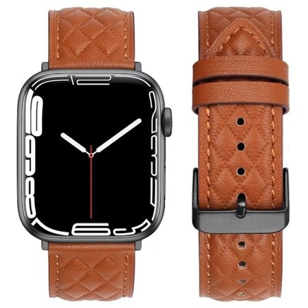 Apple Watch 42/44/46/49mm Leather Watch Strap - Brown