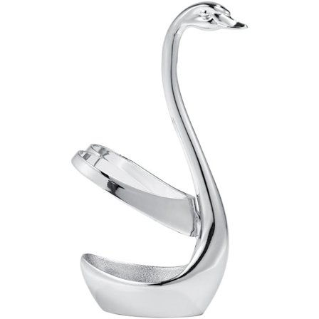 Skeholder, svanefomet rustfrit stål køkken kaffe redskaber bestik holder sæt gaffel ske stativ holder til spisebord