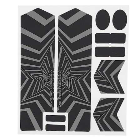 2024 Mountainbike Framgaffel Nattreflexklistermärke Paster Cykel Femstjärnig Klistermärke