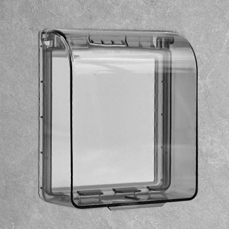 Itseliimautuva kytkimen suojakansi muovinen suojapistorasia sähköpistokkeen suojus seinä-Perfet