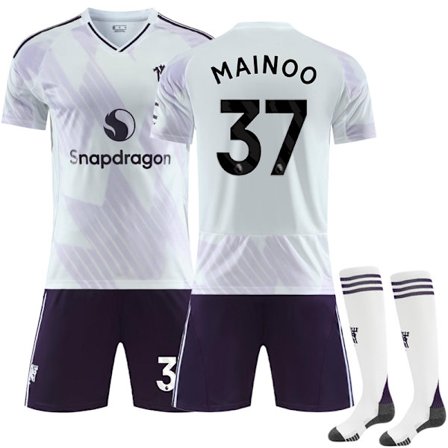 2025-2026 Manchester United Bortedrakt Barn Voksen Fotballdrakt med Sokker