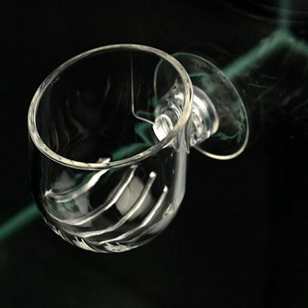 Akvariedekoration hängande akvarium mini kristall akryl kruka tillbehör