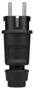 ABL 2404272 Støpsel 2-polet, jordet, IP44 Rød, Stikkontakter & kabler