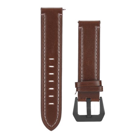 Smartwatch-armband i läder med vintage-look, 20 mm bred, med spänne i rostfritt stål, för Amazfit GTSCoffee
