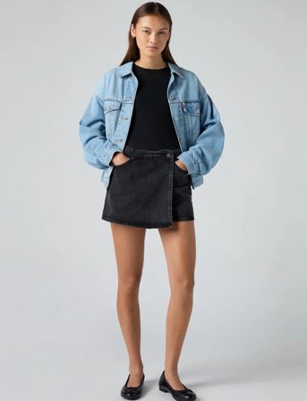 Levi's Skort Z2004 Black Stonewash - Grey - 26