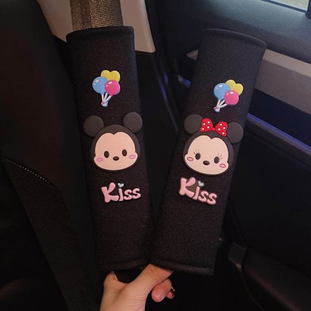 Søt tegneserie bilbelte skulderpute ABS sikkerhetsbelte putetrekk for bil Type6