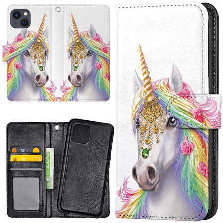 iPhone 13 - Lommebok Deksel Unicorn/Enhjørning