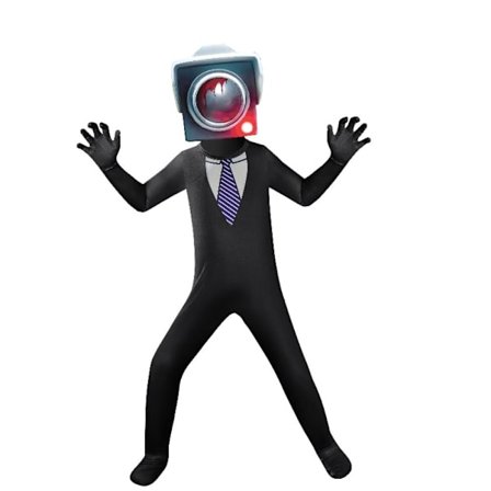 Toilet Drenge Kostume Halloween Cosplay Bodysuits 150MONITOR MAN