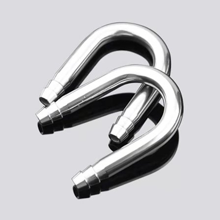 2 stk akvarium U-formet albue rustfritt stål slange oksygenpumpe CO2