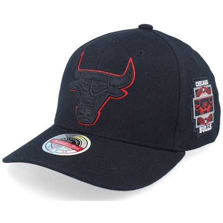 Mitchell & Ness - Negro adjustable Gorra - Hatstore Exclusive x Chicago Bulls Pop And Patch Black Adjustable @ Hatstore