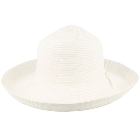 Sur la tête - Vit sunhat Hatt - Womens Traveller Packable White Sun Hat @ Hatstore