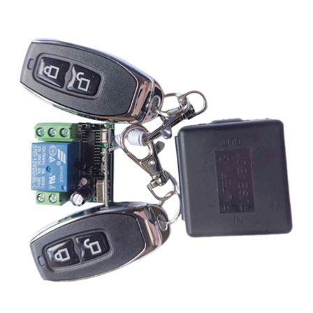 RF Relé Mottakermodul for Trådløs Fjernkontrollbryter med Momentan- og Vippebetjeningsmoduser, 433MHz Frekvensbånd, Høy Følsomhet