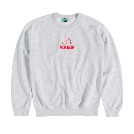 Mumin Unisex Vuxen Äventyr Ryggtryck Sweatshirt L Grå