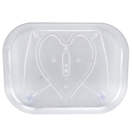 Transparent rektangulær køleskabsdrejeskive-organisator til opbevaring af krydderier i køkkenet, lille størrelse