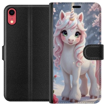 Yhteensopiva Lompakkokotelo Apple iPhone XR Minimalistinen glitch-typografia tekstillä cute but psycho neon-maisessa väriefektissä