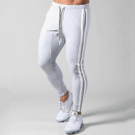 Harmaat miesten collegehousut - Ei logoa