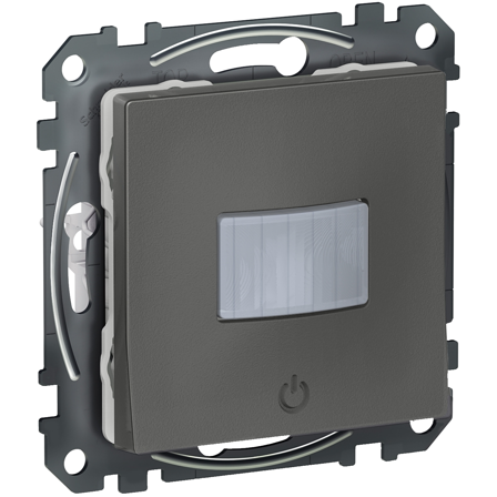 Schneider Electric Exxact Liiketunnistin Painikkeella Antrasiitti, matta, Valaistus