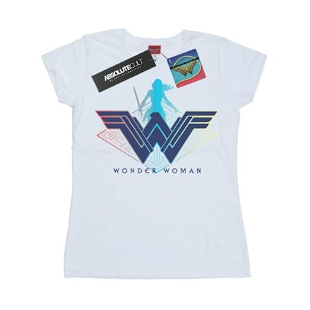 DC Comics Dam/Kvinnor Wonder Woman Warrior Logo Bomull T-Shir