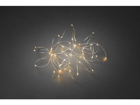 KONSTSMIDE Ljusslinga 50 amber LED 4,9m silver - Lyreco - Kontorsmöbler och inredning - Lampor och belysning - Ljusslingor