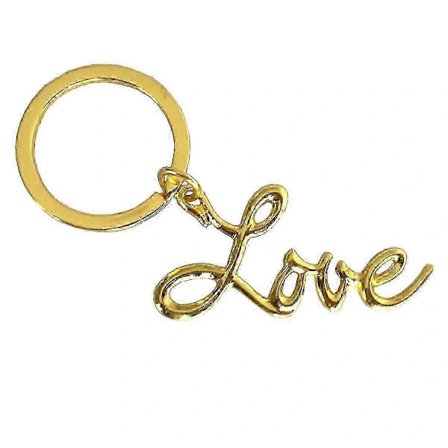 Nøglering med kærlighedsbrev - Romantisk kærlighedsgave til par og specielle lejligheder