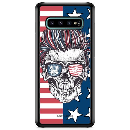 Bjornberry Skal Samsung Galaxy S10 - USA Dödskalle