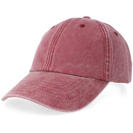 Beechfield - Röd unconstructed Keps - Vintage Washed Red Dad Cap @ Hatstore