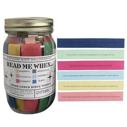 Følelser og følelser Skriften Jar Bibelvers Christian Bible