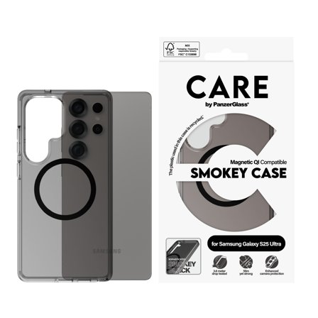 PanzerGlass PANZER CARE CASE URBAN CB SMOKEY W BLK QI SAMS GAL S25 ULT ACCS