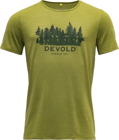 Devold Ørnakken Forest Man Tee Men short-sleeved sweaters Green XXL