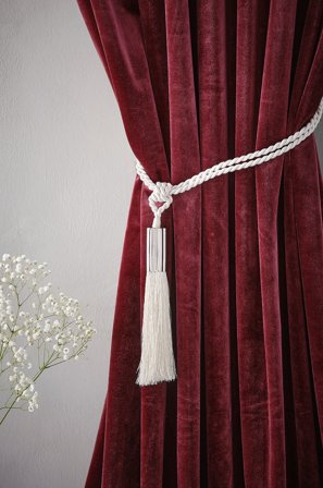 Jotex - Duskbånd 2-pk Naturhvit - OLIVIE - Kjøp Gardinholdere hos Jotex