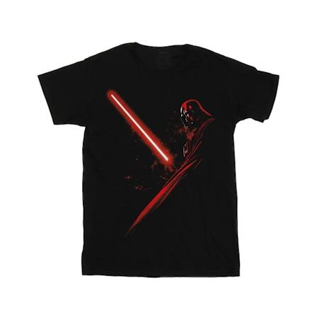 Star Wars Boys Darth Vader Ljussabel T-shirt 9-11 år Svart Black 9-11 Years