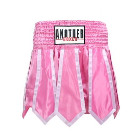 Boksebukser med bånddesign, Muay Thai shorts, konkurrencetræning, kickboxing, Sanda bukser, mixed martial arts kampbukser (Pink Lotus)