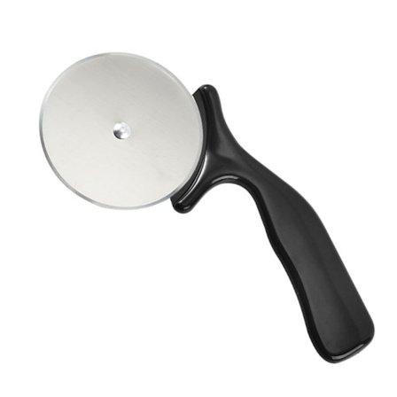 Pizza Slicer Pizzaskärkniv Tårtverktyg Pizzahjul - Svart