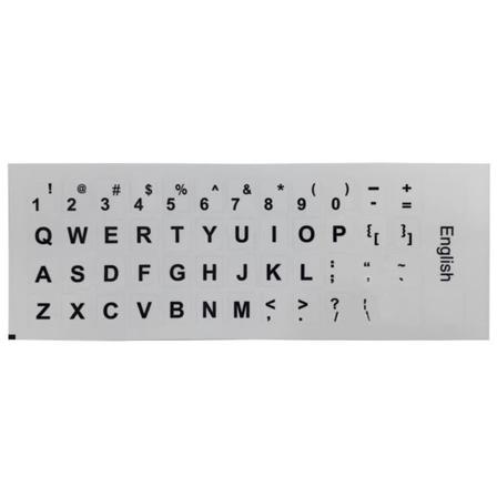 Englanninkielinen näppäimistötarra Näppäimistön cover tietokoneen pöytäkoneelle