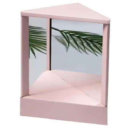 True Mirror Ikke-reverserende, Trekantet Fast Ikke-reverserende Speil, Invertert Speil, ikke-reverserende Speil, Bilde av Sminkespeil True No Mirror 