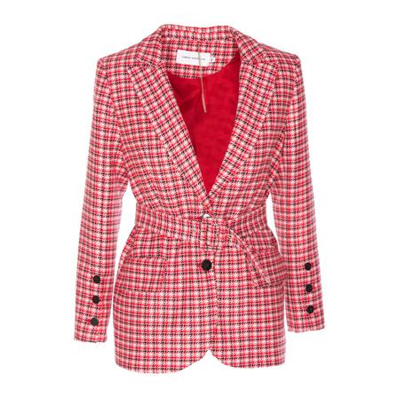 Simona Corsellini Single-Breasted Jass , Rood , Dames , Maat: S TrenchJass & Mantels