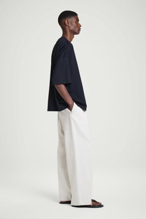 COS Homme T-Shirt Oversize Extra-Large En Coton in Bleu