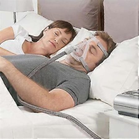 Helmask CPAP-masker med huvudställning, armbåge/vridning och kudde