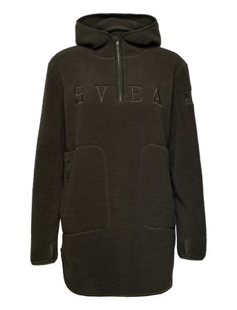 W. Long New Pile Hoodie Green Svea